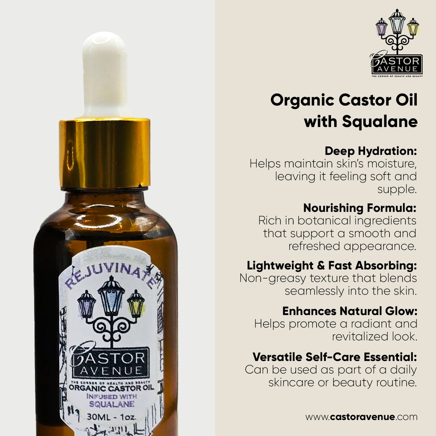 Organic Castor Oil with Squalene